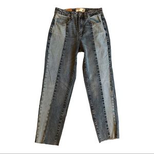 NWT Garage High rise two-toned Mom Jeans